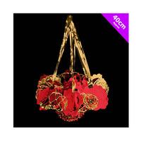 theme machine 40cm foil chandelier 12 pack redgold