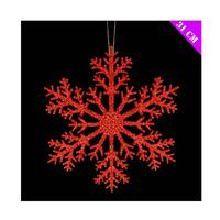 theme machine large hanging 31cm snowflake red