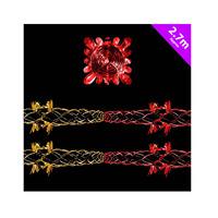 Theme Machine 15cm Twin Foil Garlands - Red & Gold