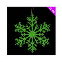 theme machine large hanging 31cm snowflake green