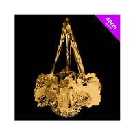 Theme Machine 40cm Foil Chandelier - 12 Pack Gold