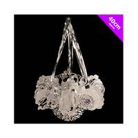 theme machine 40cm foil chandelier silver