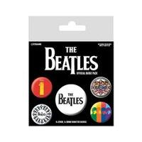 The Beatles - Black Badge Pack, x Cm, 4 x 38mmcm