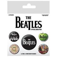 The Beatles - White Badge Pack, x Cm, 4 x 38mmcm