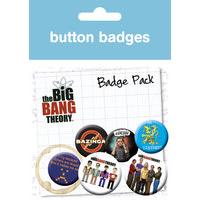 The Big Bang Theory Character Icons Badge Pack