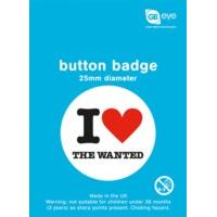 The Wanted I Love Button Badge