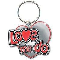 the beatles love me do standard keychain