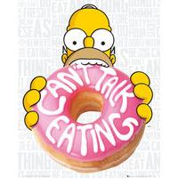The Simpsons Eating Mini Poster