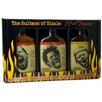 the sultans of sizzle hot sauce gift set