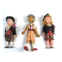 Three Souvenir Dolls