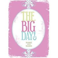 the big day personalised wedding card