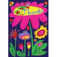 Thanks Bright Flower | Thank You Card