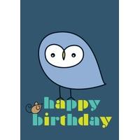 The Owl & The Mouse | Childrens Birthday Card