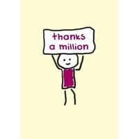 Thanks A Million | Thank you Card