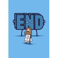 the end is near funny general card wb1006