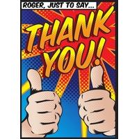 thank you thumbs up thank you card