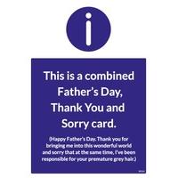 Thank you and Sorry | Father\'s Day Card
