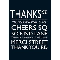 Thanks St | Thank you Card