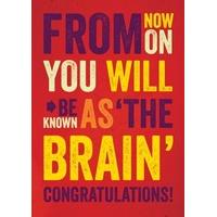 The Brain | Congratulations Card | BC1613