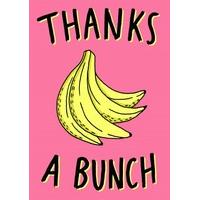 thanks a banana bunch thank you card wb1085