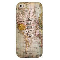 The Map Pattern Phone Back Case Cover for iPhone5C