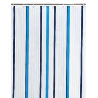 Thin Stripe Nautical Shower Curtain