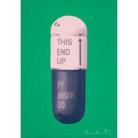The Cure - Emerald Green/Powder Pink/Victorian Purple By Damien Hirst