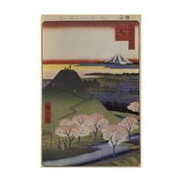 The New Fuji in Meguro By Utagawa Hiroshige