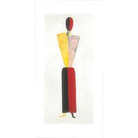 The girl, figure on white By Kazimir Malevich