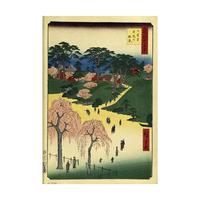 The Temple Gardens in Nippori By Utagawa Hiroshige