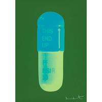 The Cure - Forest Green/Turquoise/Acid Green By Damien Hirst