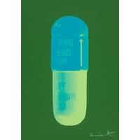 the cure forest greenturquoiseacid green by damien hirst