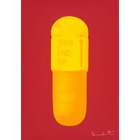 The Cure - Fire Red/Sun Yellow/Fire Orange By Damien Hirst