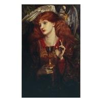 The Damsel of the Sanct Grail By Dante Gabriel Rossetti