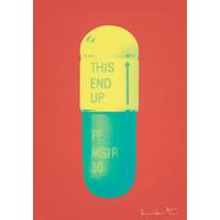 The Cure - Coral/Lemon Yellow/Turquoise By Damien Hirst