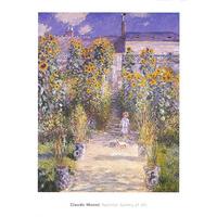 The Artist\'s Garden at Vetheuil, 1880 By Claude Monet