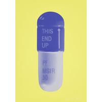 the cure neon yellowfrench lilacamethyst by damien hirst