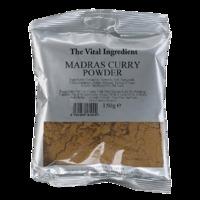 The Vital Ingredient Madras Curry Powder 125g - 125 g (per 10g), Black