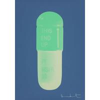 the cure steel blueacid greenapple green by damien hirst