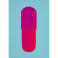 The Cure - Deep Sky Blue/Electric Purple/Lipstick Red By Damien Hirst