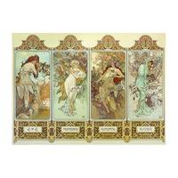 The Four Seasons 1896 By Alphonse Mucha