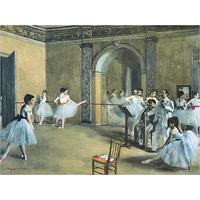 the dance foyer at the opera by edgar degas