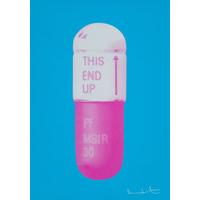 The Cure - Vivid Blue/Cloudy Pink/Candy Floss Pink By Damien Hirst