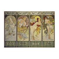 The Four Seasons 1897 By Alphonse Mucha