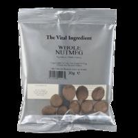 The Vital Ingredient Whole Nutmegs 30g - 30 g (per 10g)