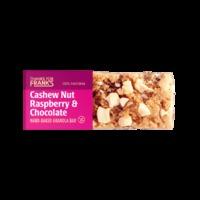 Thanks for Franks Hand-Baked Granola Bar Cashew Nut, Raspberry & Chocolate 55g - 55 g