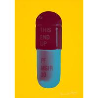 The Cure - Sunflower Yellow/Merlot/Sapphire By Damien Hirst