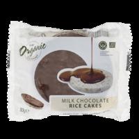 The Organic Company Milk Chocolate Rice Cakes - 33 g, Orange