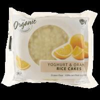 The Organic Company Yoghurt and Orange Rice Cakes - 33 g, Orange