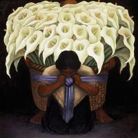 The Flower-Seller By Diego Rivera